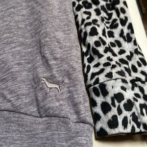 PINK long sleeve cheetah grey collection